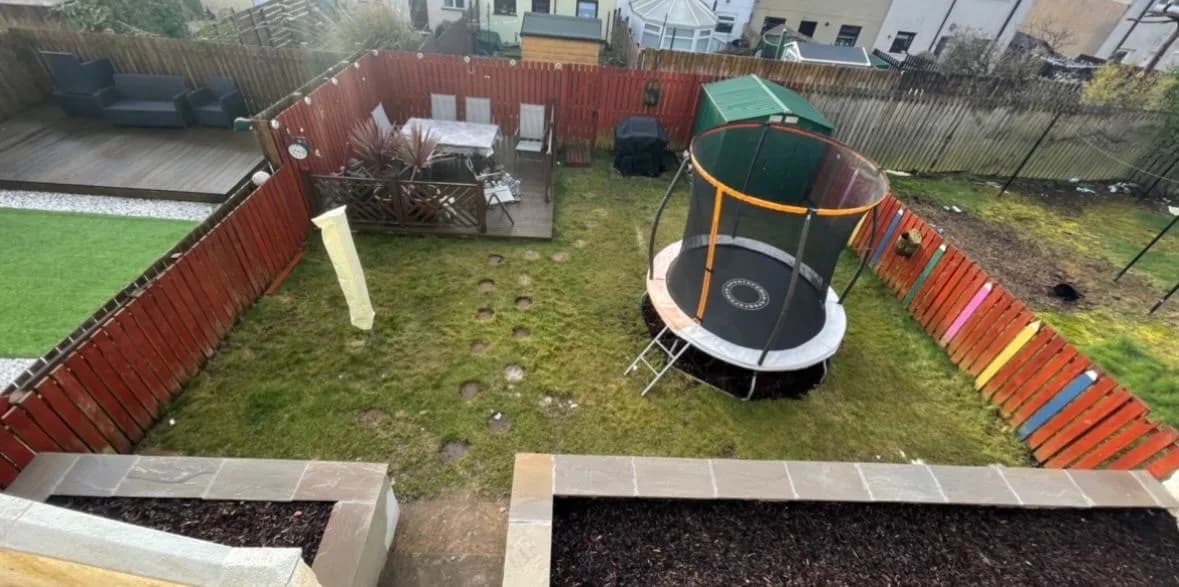 Garden before makeover